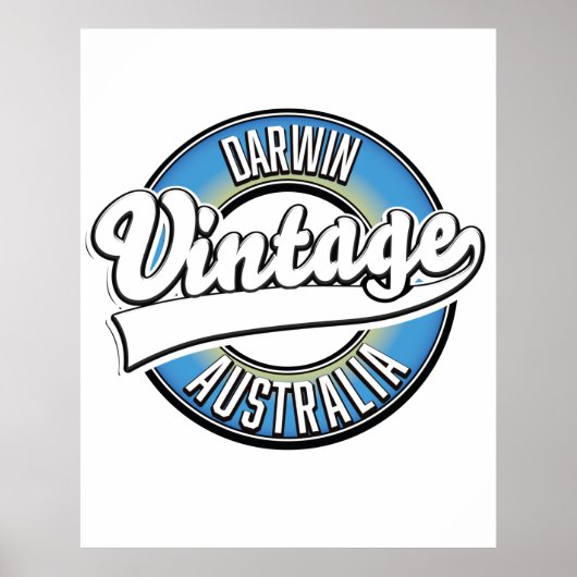 Darwin australia  logo poster (Voorkant)