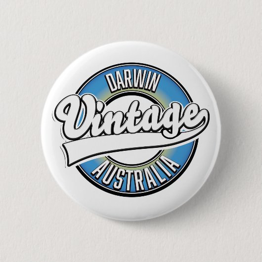 Darwin australia  logo ronde button 5,7 cm (Voorkant)