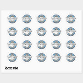 Darwin australië Vintage logo Ronde Sticker (Vel)