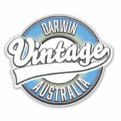 Darwin australië Vintage logo Sticker (Voorkant)