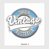 Darwin australië Vintage logo Sticker (Vel)