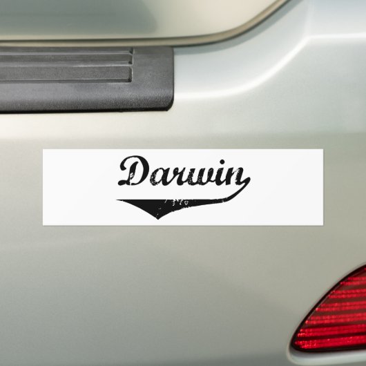 Darwin Bumpersticker (Op auto)