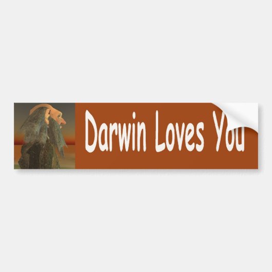 Darwin Bumpersticker (Voorkant)