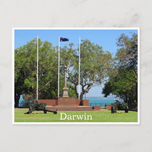Darwin cenotaaf briefkaart (Voorkant)