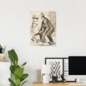 DARWIN Charles Robert Darwin 1871 carica Poster (Thuiskantoor)