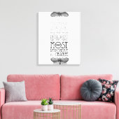 Darwin citeert overleving van het meest aanpasbare canvas afdruk (Insitu (Woonkamer))