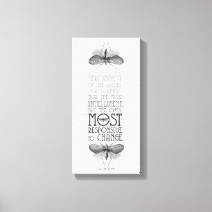 Darwin citeert overleving van het meest aanpasbare canvas afdruk