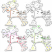 Darwin denk ik - boom van het leven sticker (Voorkant)