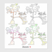 Darwin denk ik - boom van het leven sticker (Vel)