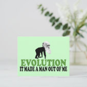 Darwin evolutie briefkaart (Staand voorkant)