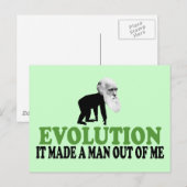 Darwin evolutie briefkaart (Voorkant / Achterkant)