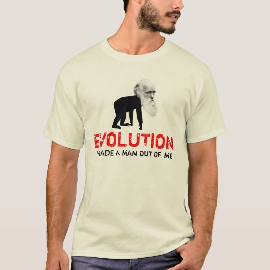 Darwin evolutie t-shirt (Voorkant)