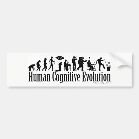 Darwin Evolution Bumpersticker (Voorkant)