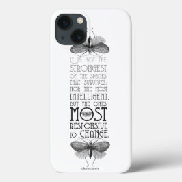 Darwin Evolution Quote iPhone 13 Hoesje