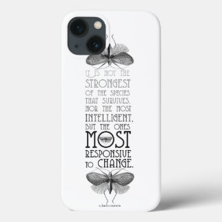 Darwin Evolution Quote iPhone 13 Hoesje
