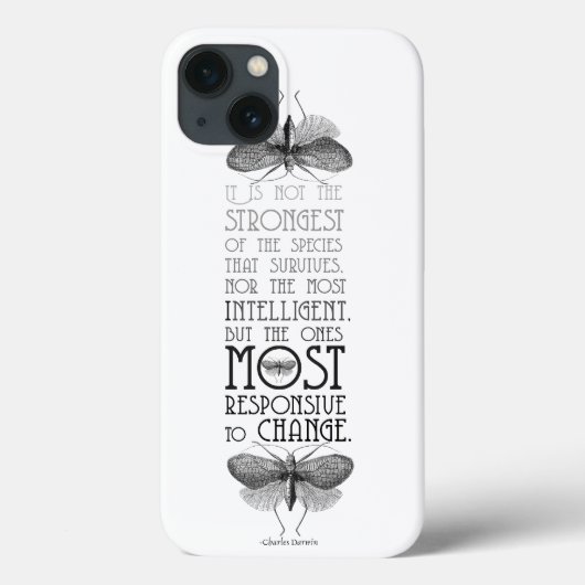Darwin Evolution Quote Case-Mate iPhone Case (Achterkant)