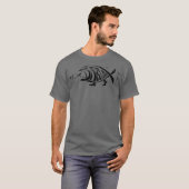 Darwin Fish Eating Jesus Fish Funny Evolution T-shirt (Voorkant volledig)