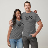 Darwin Fish Eating Jesus Fish Funny Evolution T-shirt (Unisex)