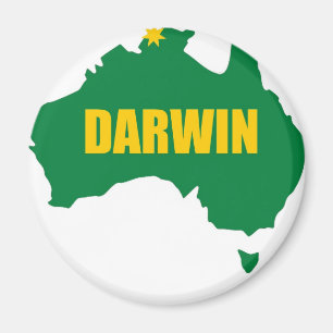 Darwin Green en Gold Map Magneet