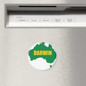 Darwin Groen en Gouden Kaart Magneet (Insitu (Vaatwasser))