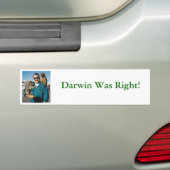Darwin had gelijk! bumpersticker (Op auto)