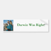 Darwin had gelijk! bumpersticker (Voorkant)