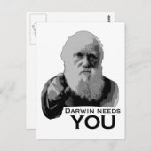 Darwin heeft je nodig! briefkaart (Voorkant / Achterkant)
