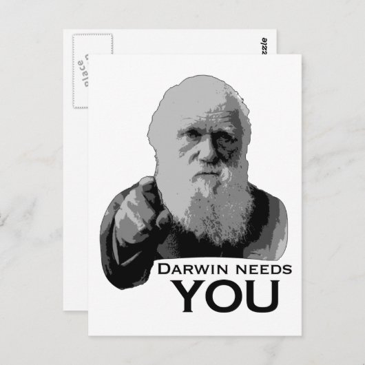 Darwin heeft je nodig! briefkaart (Voorkant / Achterkant)