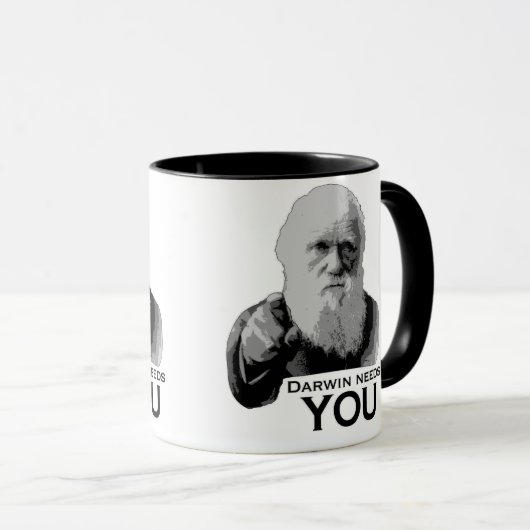Darwin heeft je nodig! mok (Voorkant rechts)