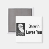Darwin houdt van je 2 magneet (Voorkant / Achterkant)