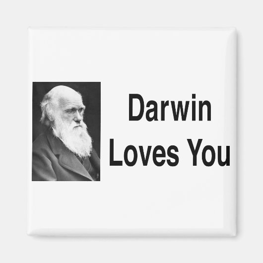 Darwin houdt van je 2 magneet (Voorkant)