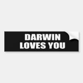 Darwin houdt van je bumpersticker (Voorkant)