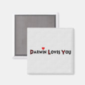 Darwin houdt van je magneet (Voorkant / Achterkant)