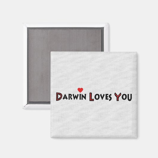 Darwin houdt van je magneet (Voorkant / Achterkant)