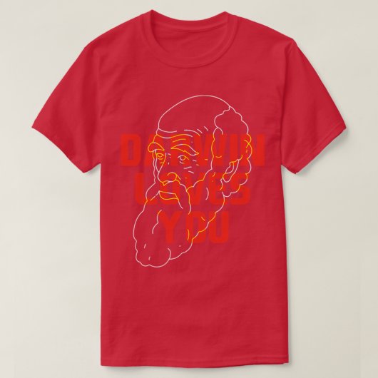 Darwin houdt van je t-shirt (Design voorkant)