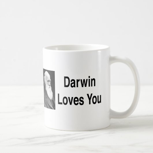 Darwin houdt van jou 2 koffiemok (Rechts)