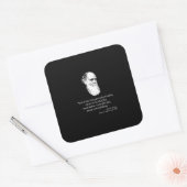 Darwin: Ik ben vandaag heel slecht Vierkante Sticker (Envelop)