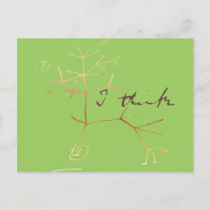 Darwin, ik denk een boom van het leven briefkaart