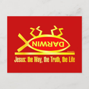 Darwin is dood briefkaart