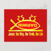 Darwin is dood briefkaart (Voorkant)