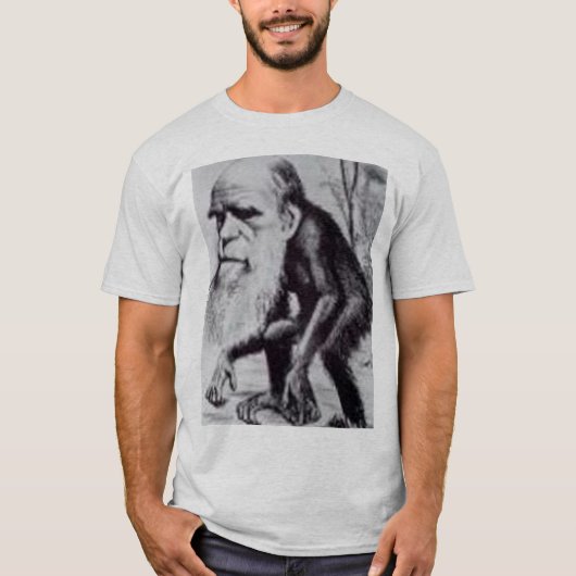 Darwin is een Ape T-shirt (Voorkant)