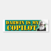 Darwin is mijn copilot bumpersticker (Voorkant)