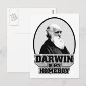 Darwin is mijn homeboy briefkaart (Voorkant / Achterkant)