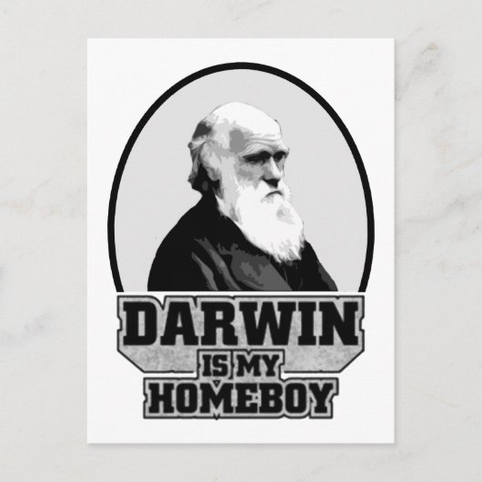 Darwin is mijn homeboy briefkaart (Voorkant)