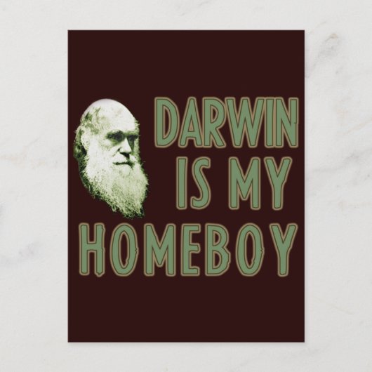 Darwin is mijn Homeboy Briefkaart (Voorkant)
