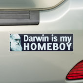 Darwin is mijn Homeboy Bumpersticker (Op auto)