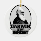 Darwin is mijn homeboy keramisch ornament (Voorkant)
