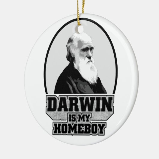 Darwin is mijn homeboy keramisch ornament (Links)