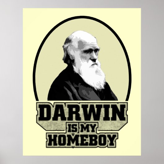 Darwin is mijn homeboy poster (Voorkant)