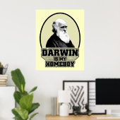 Darwin is mijn homeboy poster (Thuiskantoor)